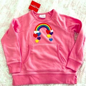 Hannah Andersson SZ 5 (US) Pink 🌈 sweatshirt NWT